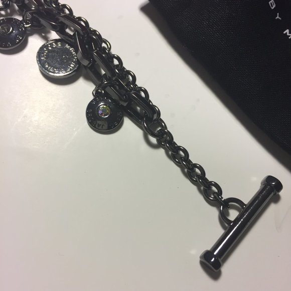 Marc by Marc Jacobs Gunmetal Black Charm Bracelet - Picture 6 of 8